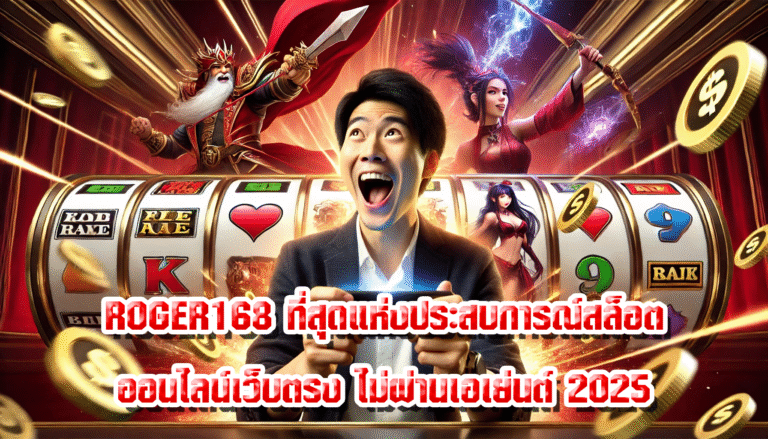 ROGER168 ที่สุดแห่งประสบการณ์สล็อตออนไลน์เว็บตรง ไม่ผ่านเอเย่นต์ 2025